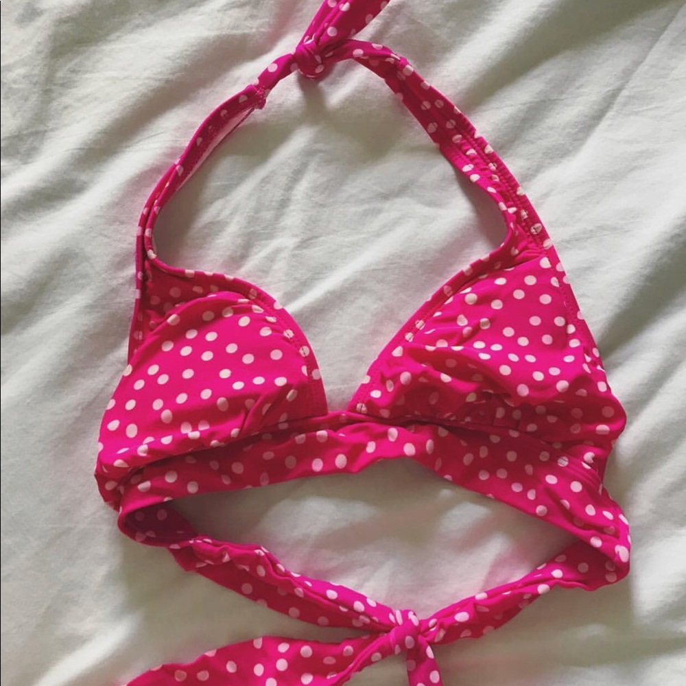 Polka dot bikini top